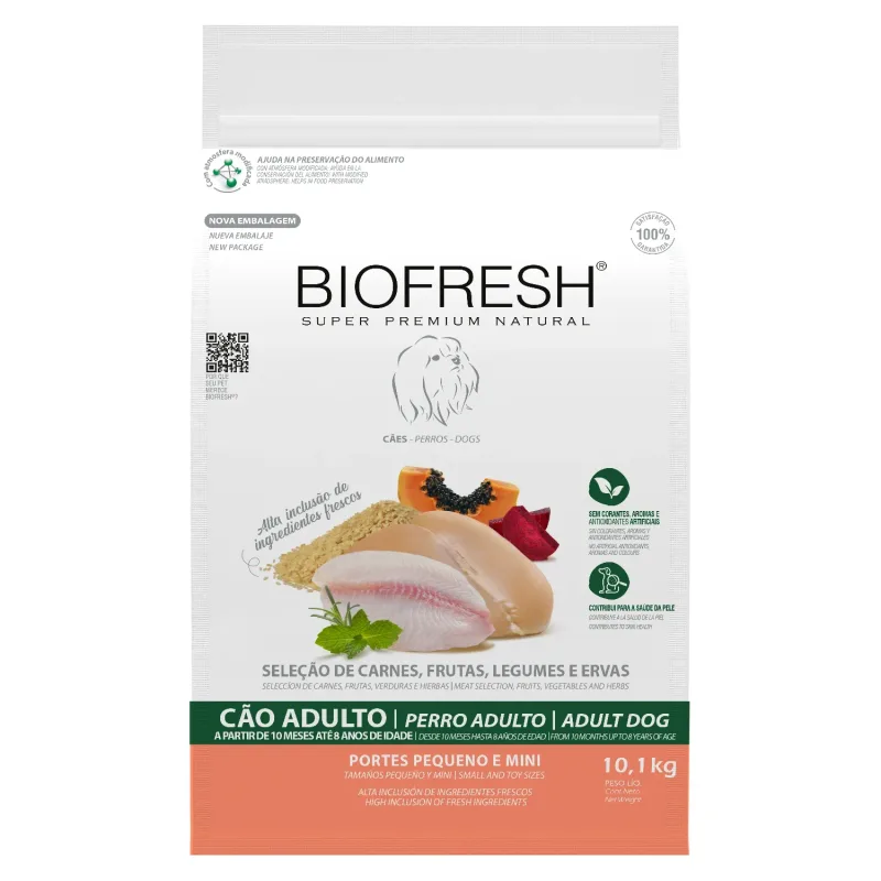 Ração Biofresh Cães Adultos Raças Pequenas e Minis — 10.1 kg