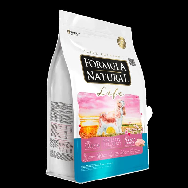 Ração Fórmula Natural Life Super Premium Cães Adultos Mini e Pequeno