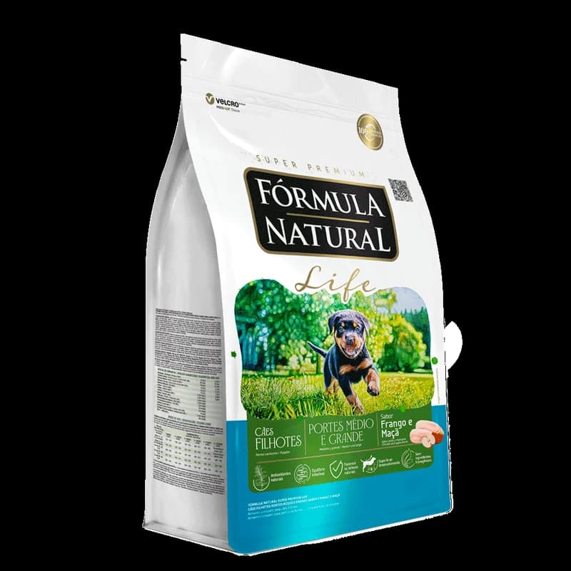 Ração Fórmula Natural Life Cães Filhotes Médio e Grande