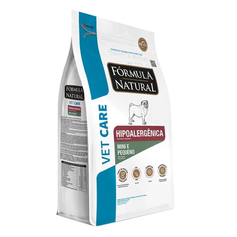 Ração Fórmula Natural Vet Care Hipoalergênica Cães Mini e Pequeno