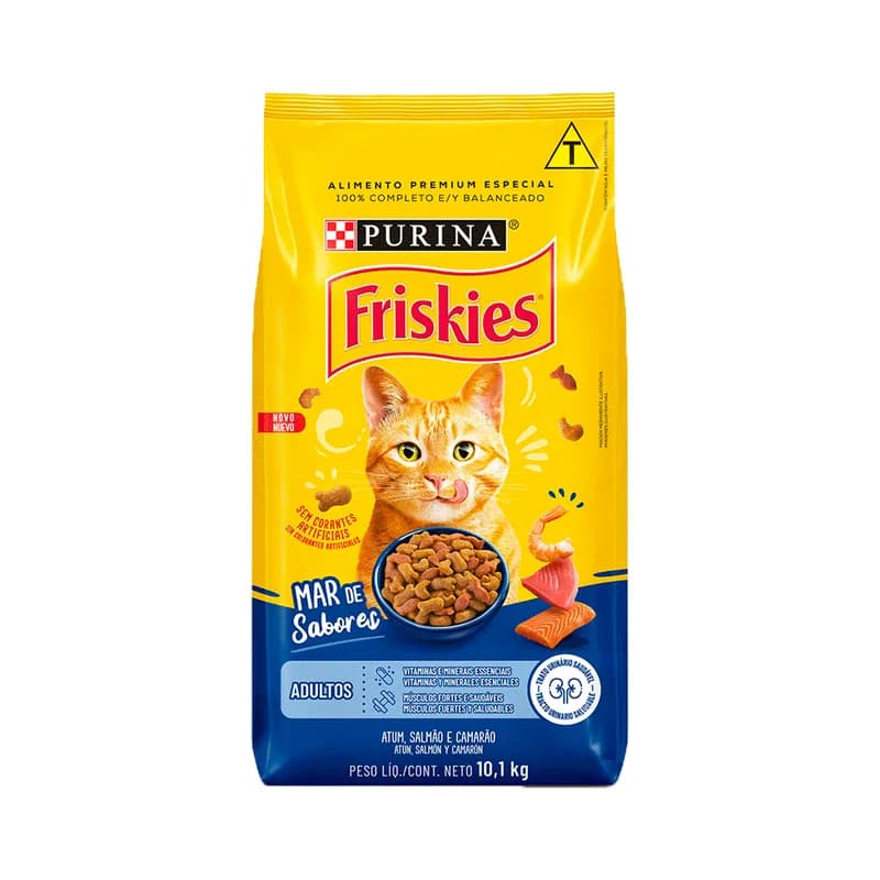 Ração Friskies Gatos Adultos Mar de Sabores — 10.1 kg