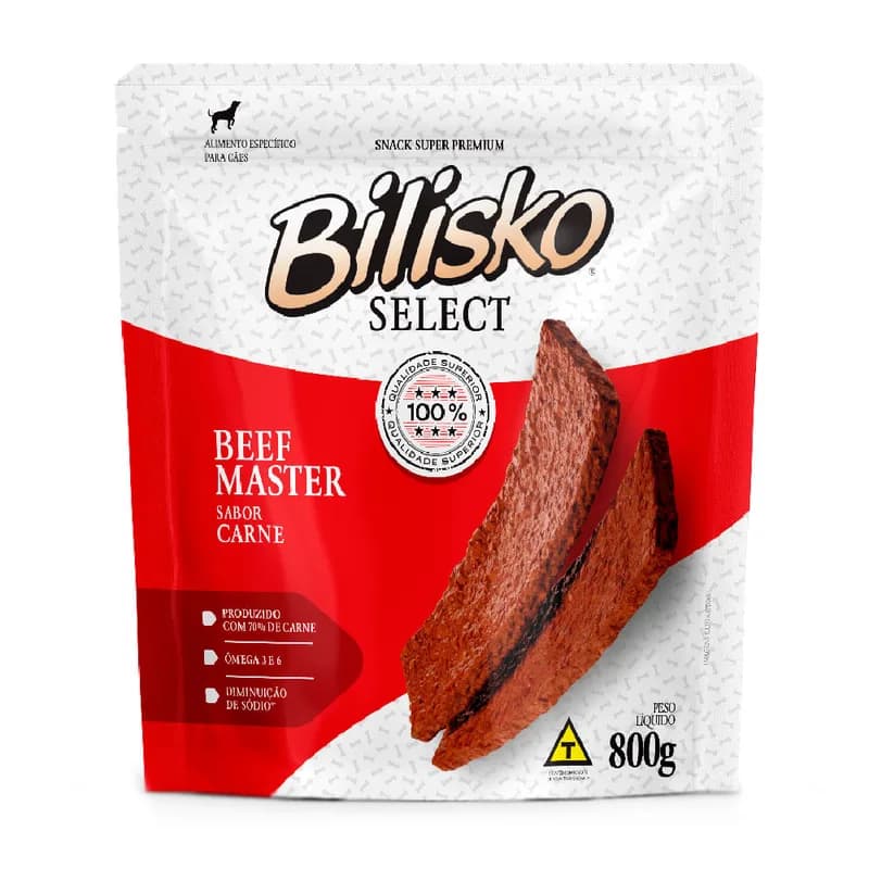 Petisco Bilisko Bifinho de Carne para Cães