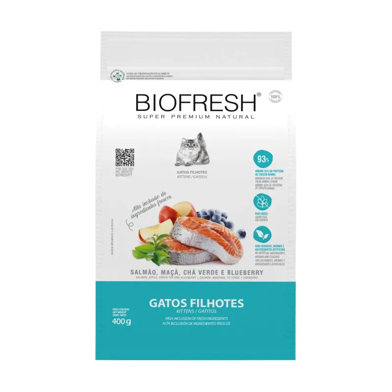Ração Biofresh Gatos Filhotes Salmão