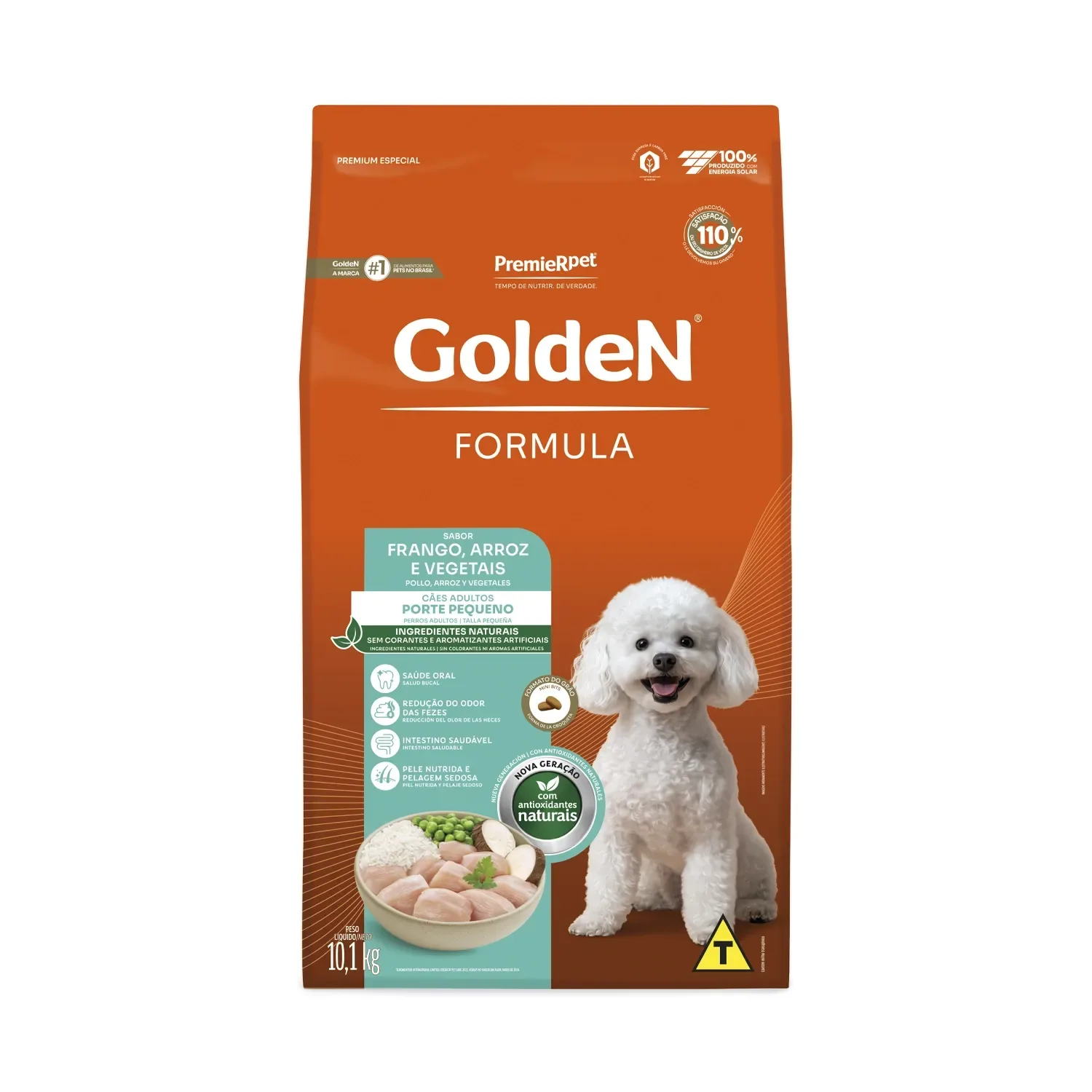 Ração Golden Fórmula Cães Adultos Raças Pequenas Frango, Arroz e Vegetais Mini Bits — 10.1 kg