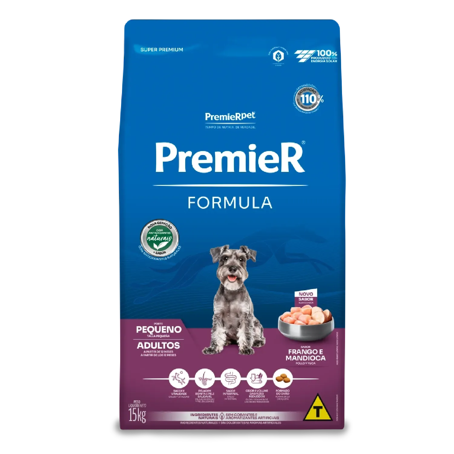 Ração Premier Formula Cães Adultos Raças Pequenas Frango e Mandioca — 15 kg