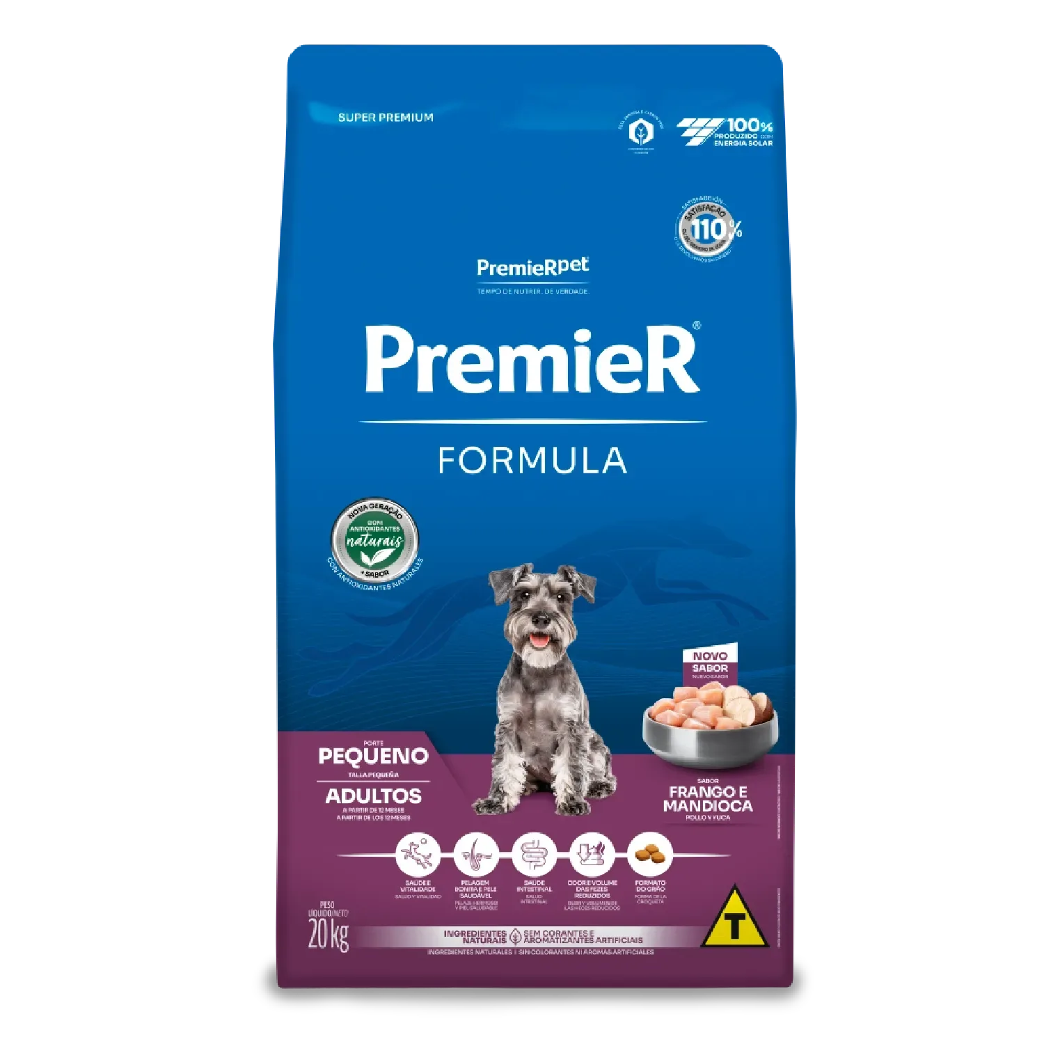 Ração Premier Formula Cães Adultos Raças Pequenas Frango e Mandioca — 20 kg