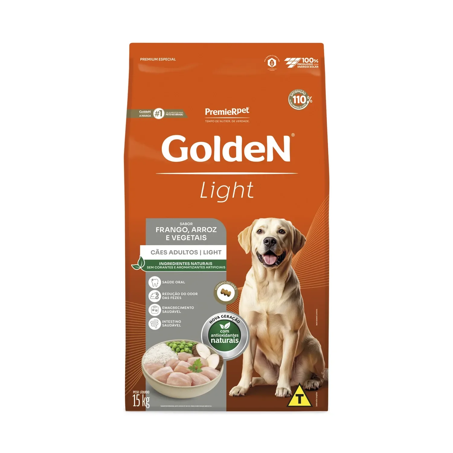 Ração Golden Fórmula Light Cães Adultos Frango e Arroz