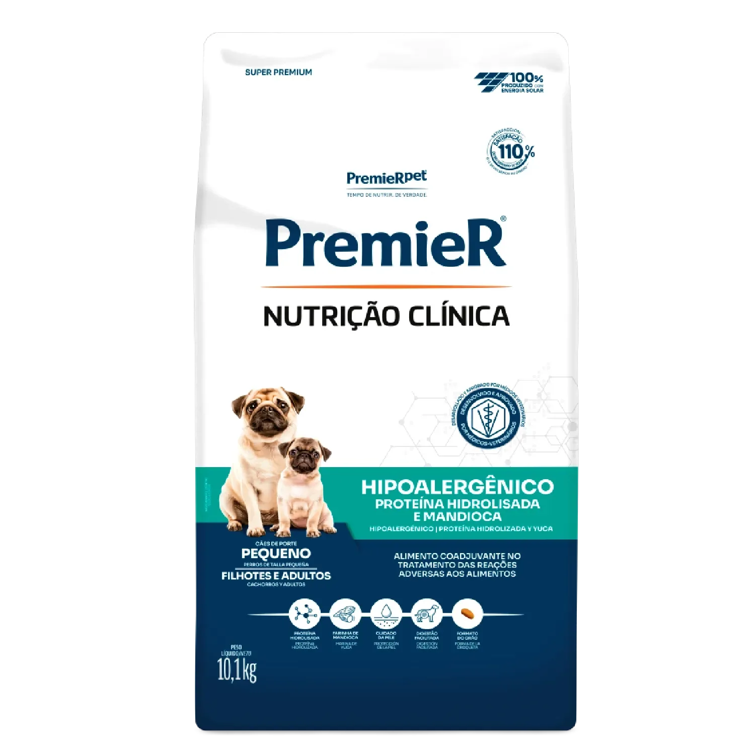 Ração Premier Nutrição Clínica Hipoalergênico Cães Raças Pequenas Proteína Hidrolisada — 10.1 kg