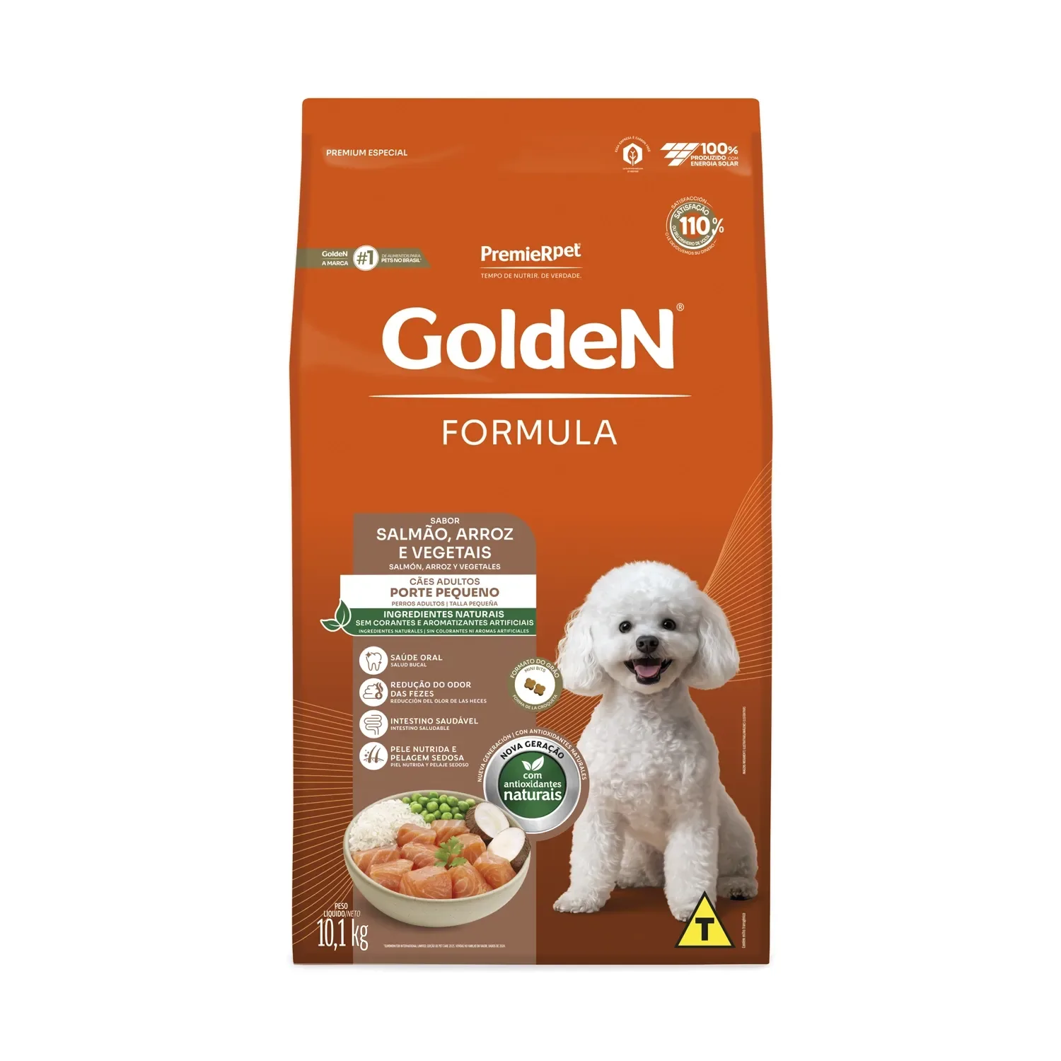 Ração Golden Fórmula Cães Adultos Raças Pequenas Salmão e Arroz — 10.1 kg