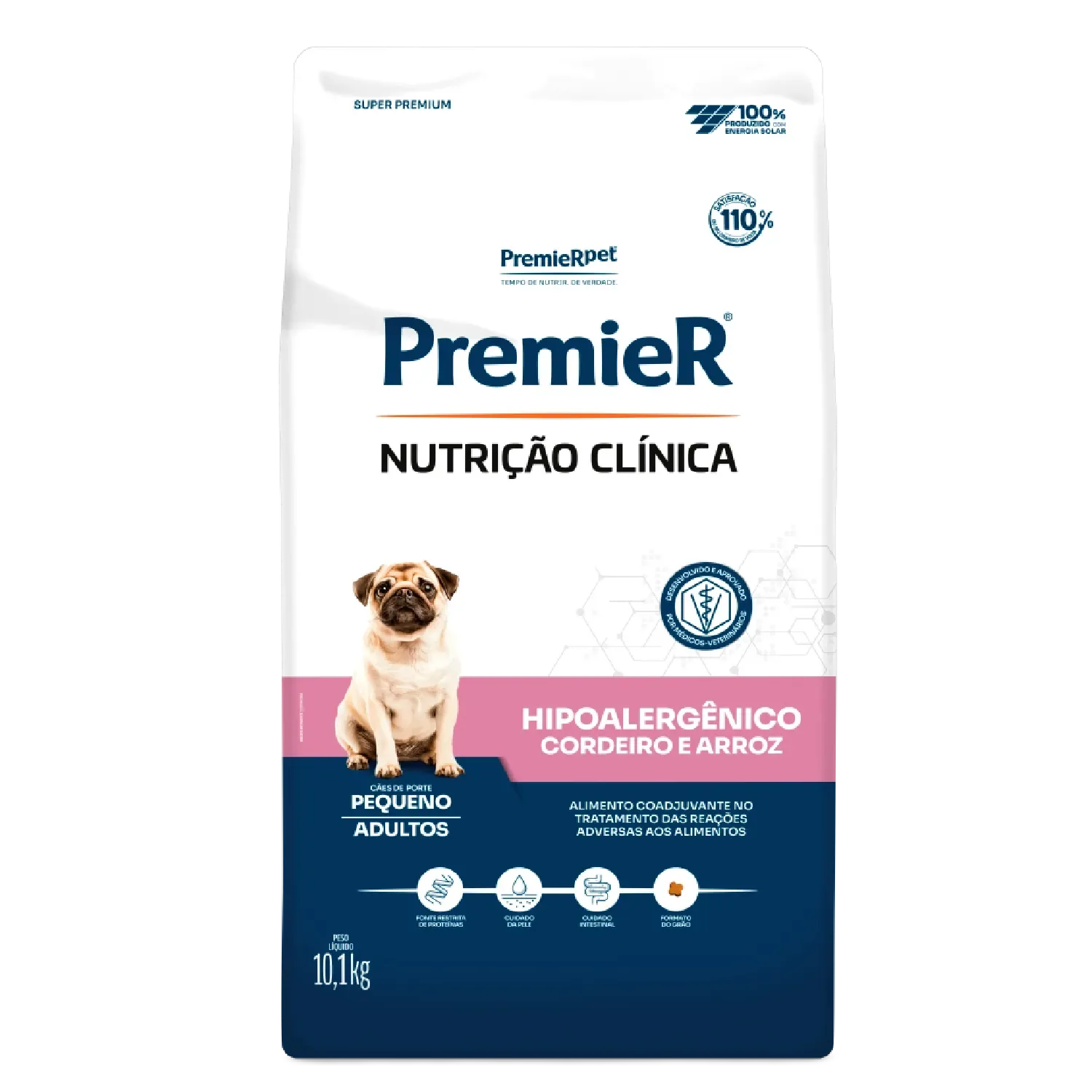 Ração Premier Nutrição Clínica Hipoalergênico Cães Pequeno Porte Cordeiro e Arroz — 10.1 kg