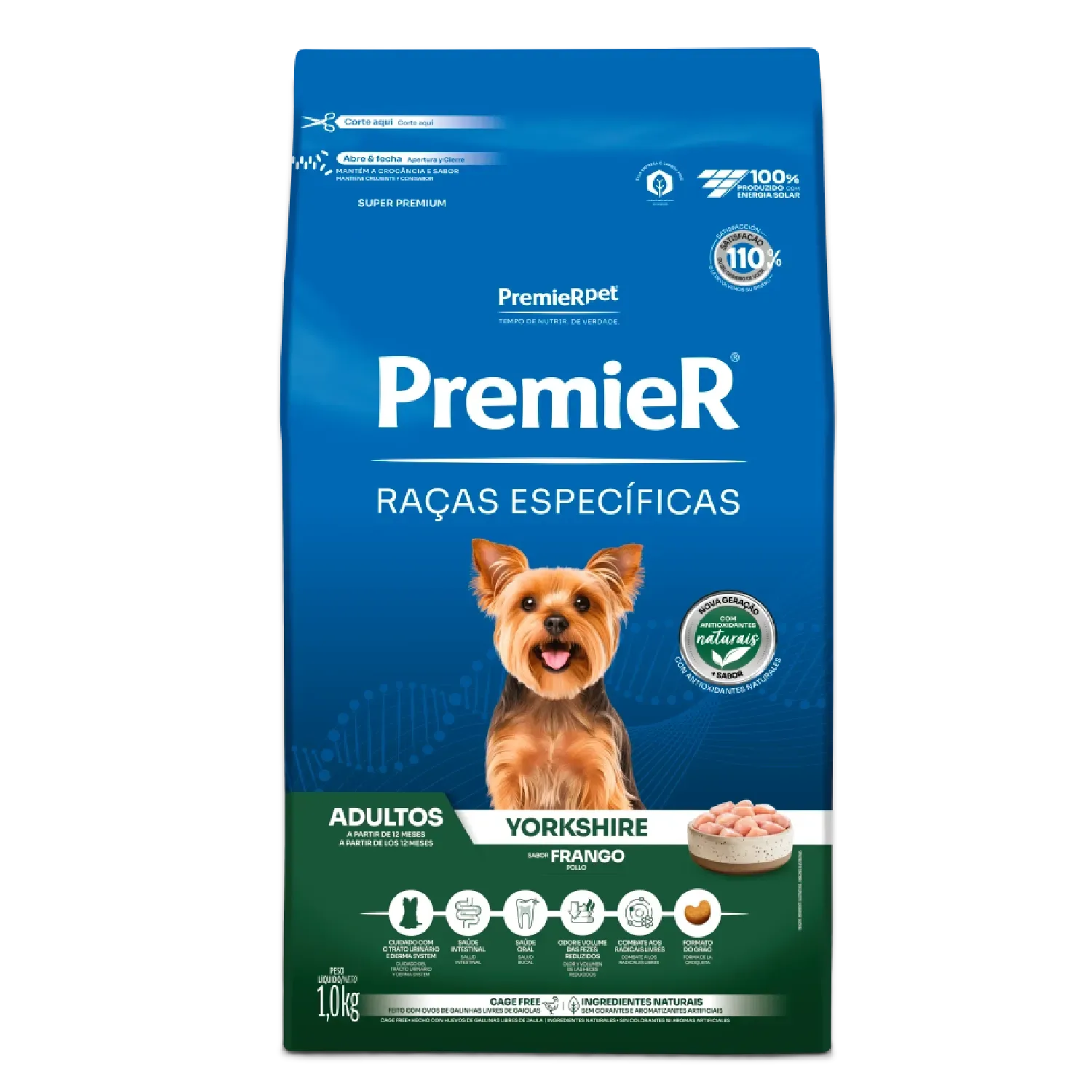 Ração Premier Raças Específicas Cães Adultos Yorkshire Frango