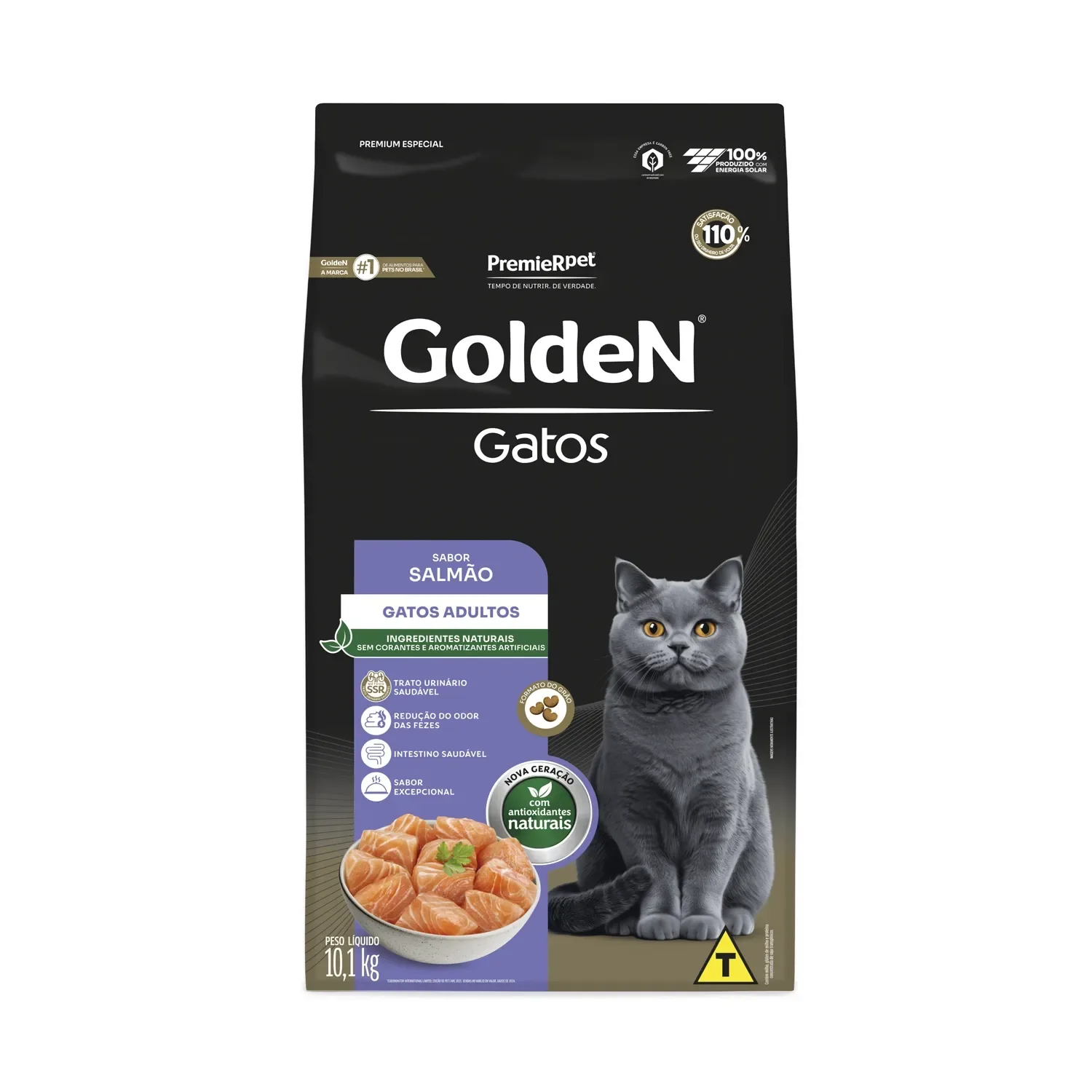Ração Golden Gatos Adultos Salmão — 10.1 kg