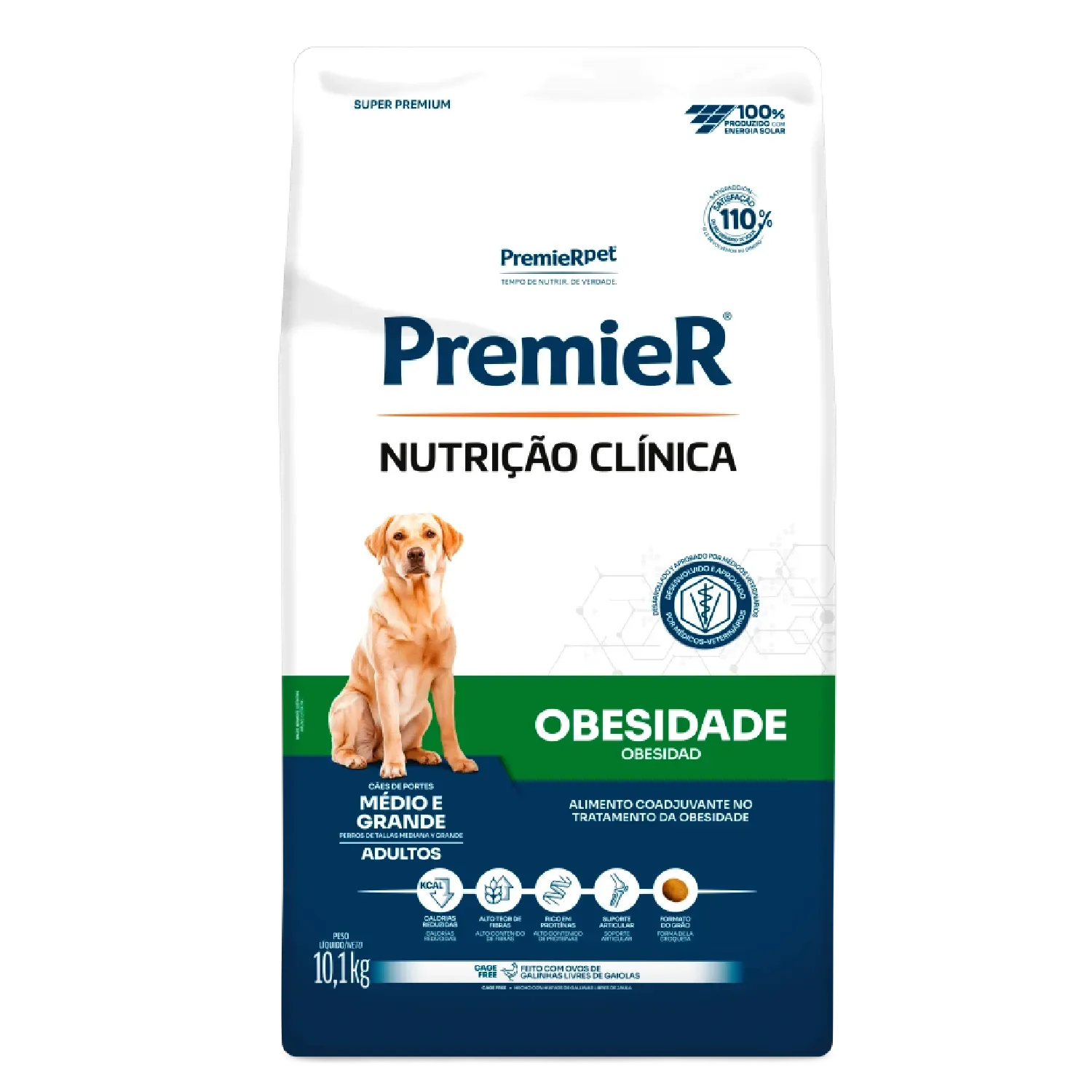 Ração Premier Nutrição Clínica Obesidade Cães Adultos Médio e Grande Porte