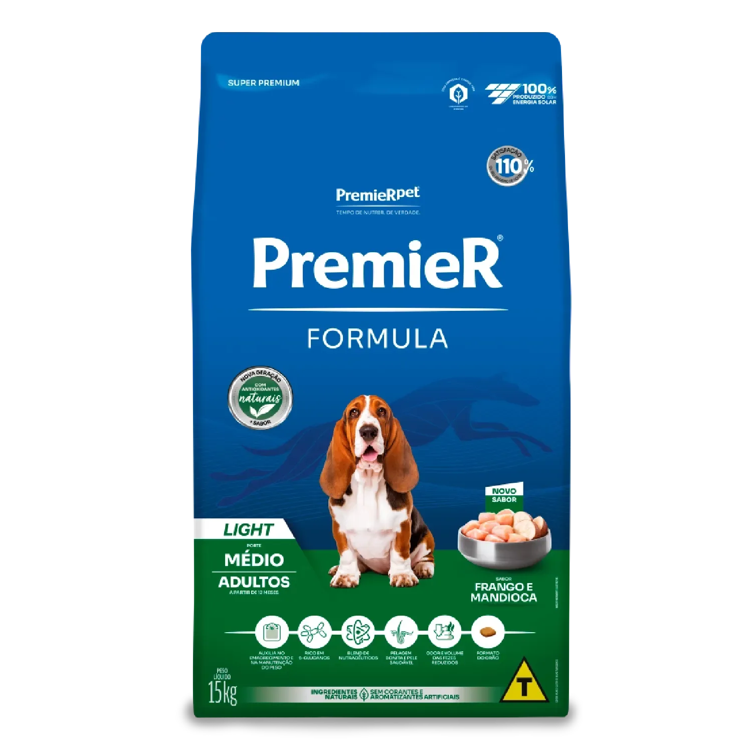 Ração Premier Formula Light Cães Adultos Raças Médias Frango