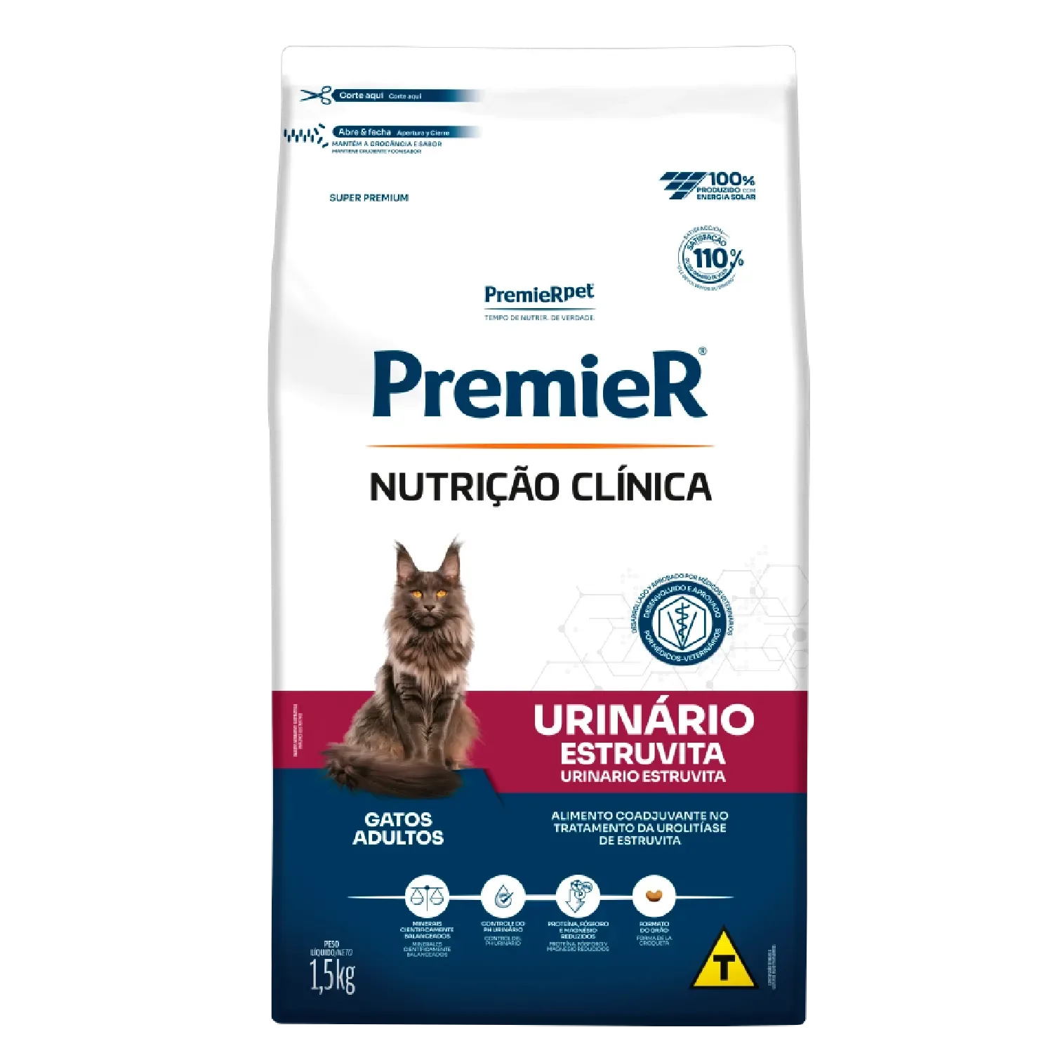 Ração Premier Nutrição Clínica Urinário Gatos Adultos — 1.5 kg