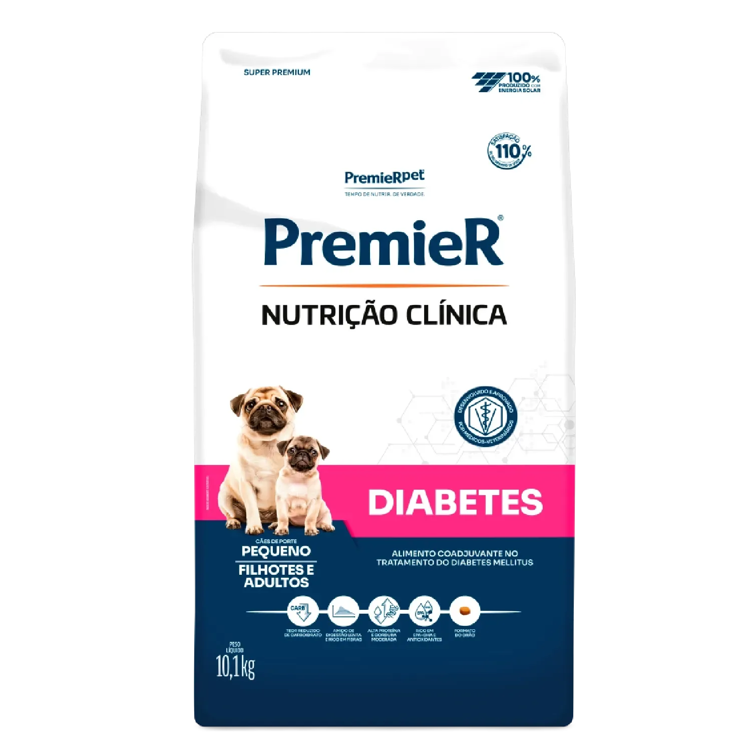 Ração Premier Nutrição Clínica Diabetes Cães Adultos e Filhotes Raças Pequenas — 10.1 kg