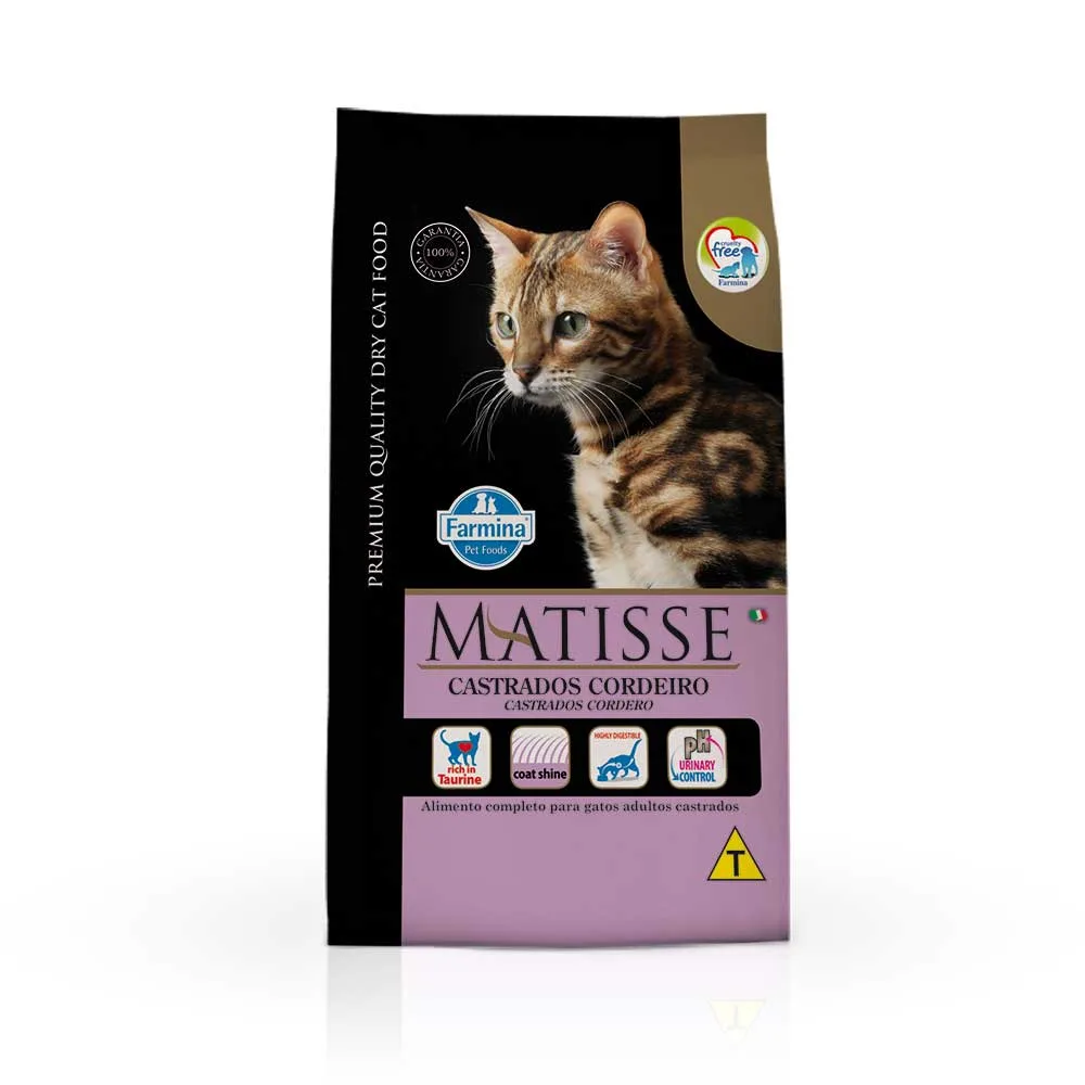 Ração Matisse Gatos Castrados Cordeiro — 7.5 kg