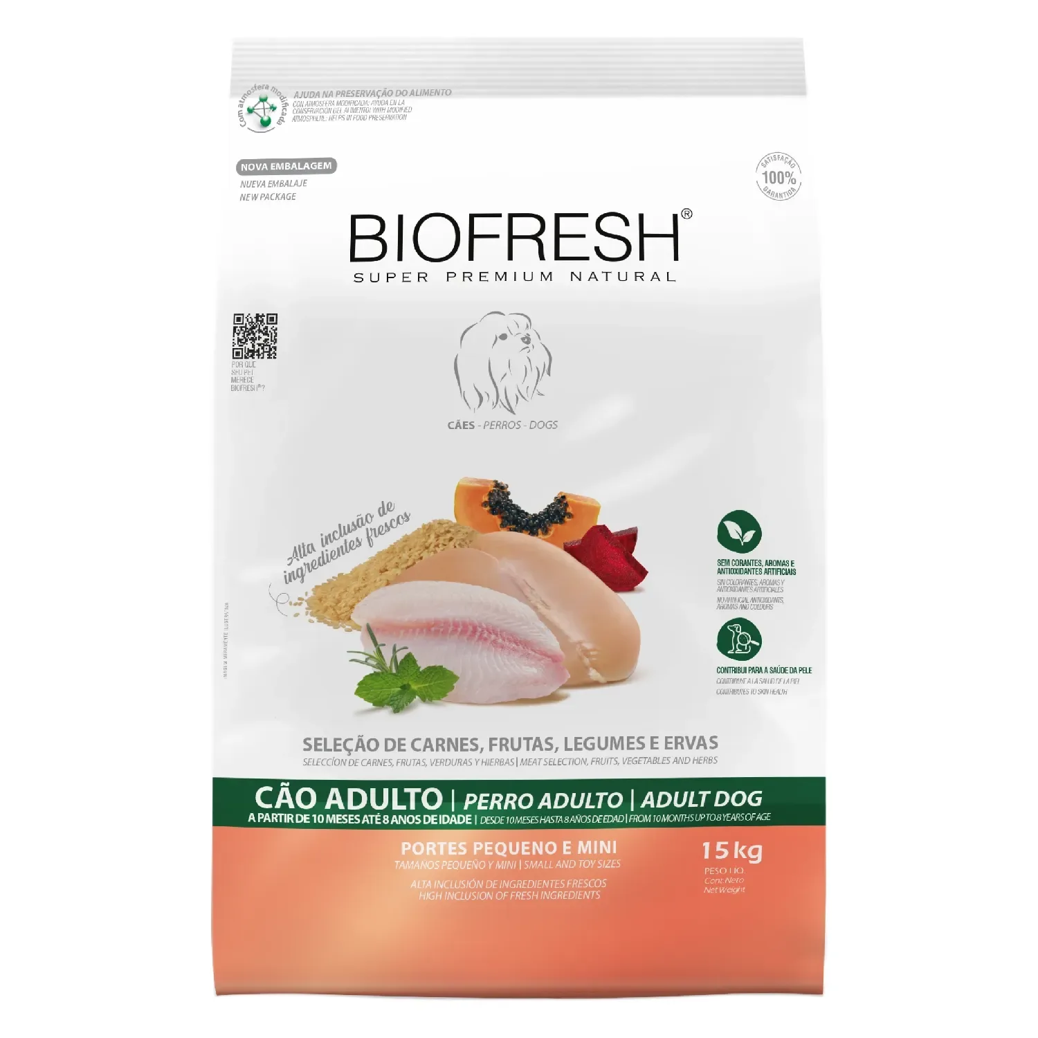 Ração Biofresh Cães Adultos Raças Pequenas e Minis — 15 kg