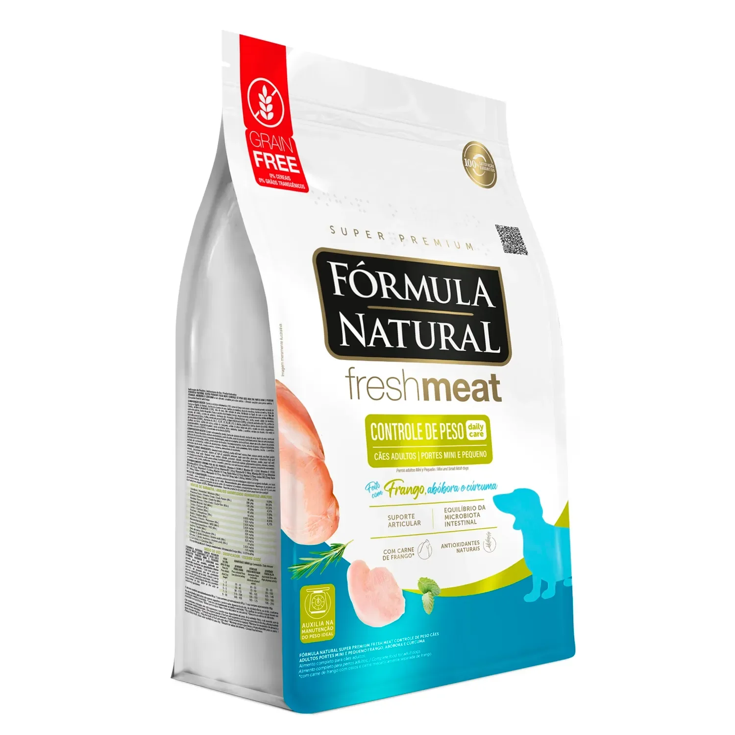Ração Fórmula Natural Fresh Meat Controle de Peso Cães Mini e Pequeno Frango — 10.1 kg