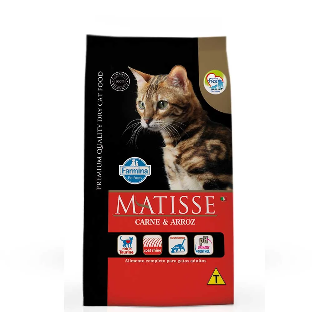 Ração Matisse Gatos Adultos Carne e Arroz
