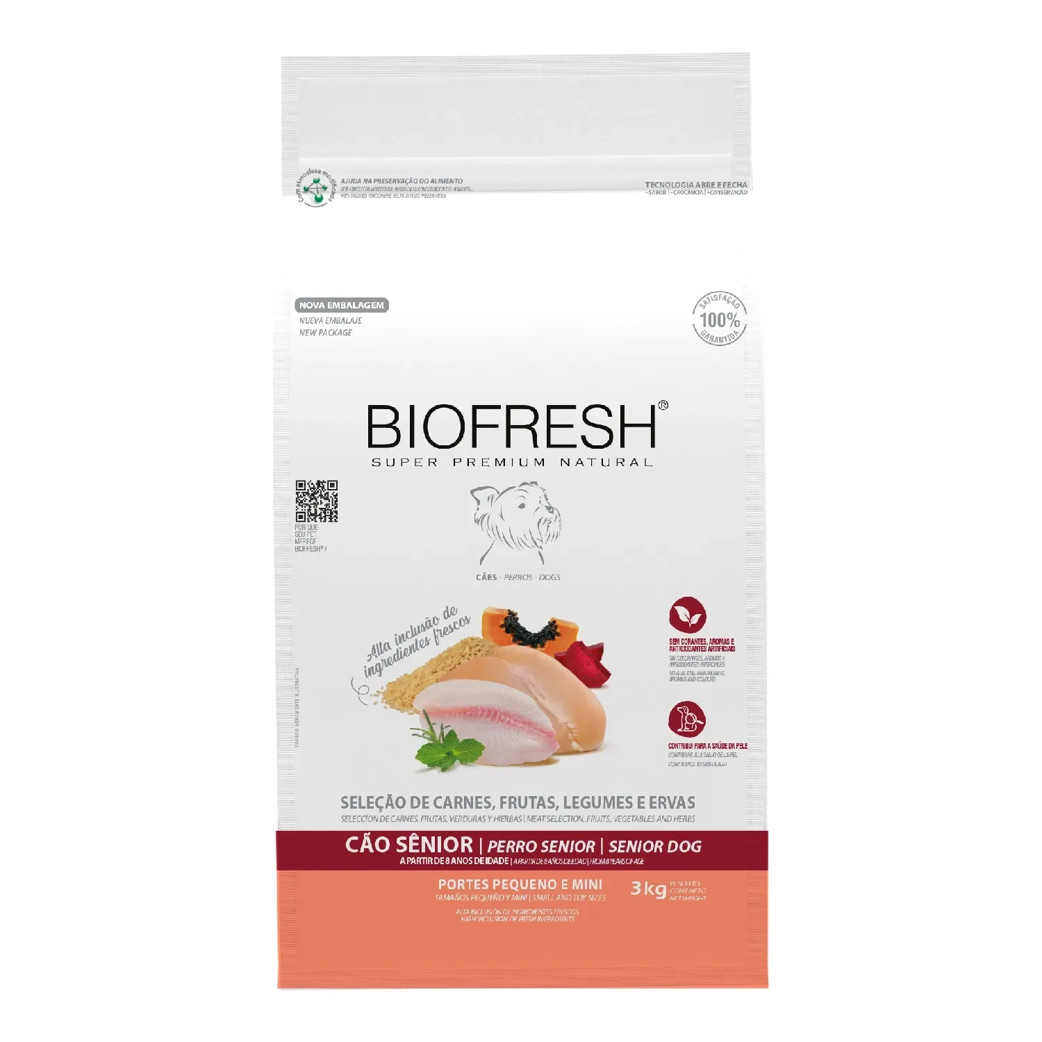 Ração Biofresh Cães Sênior Raças Pequenas e Minis — 3 kg