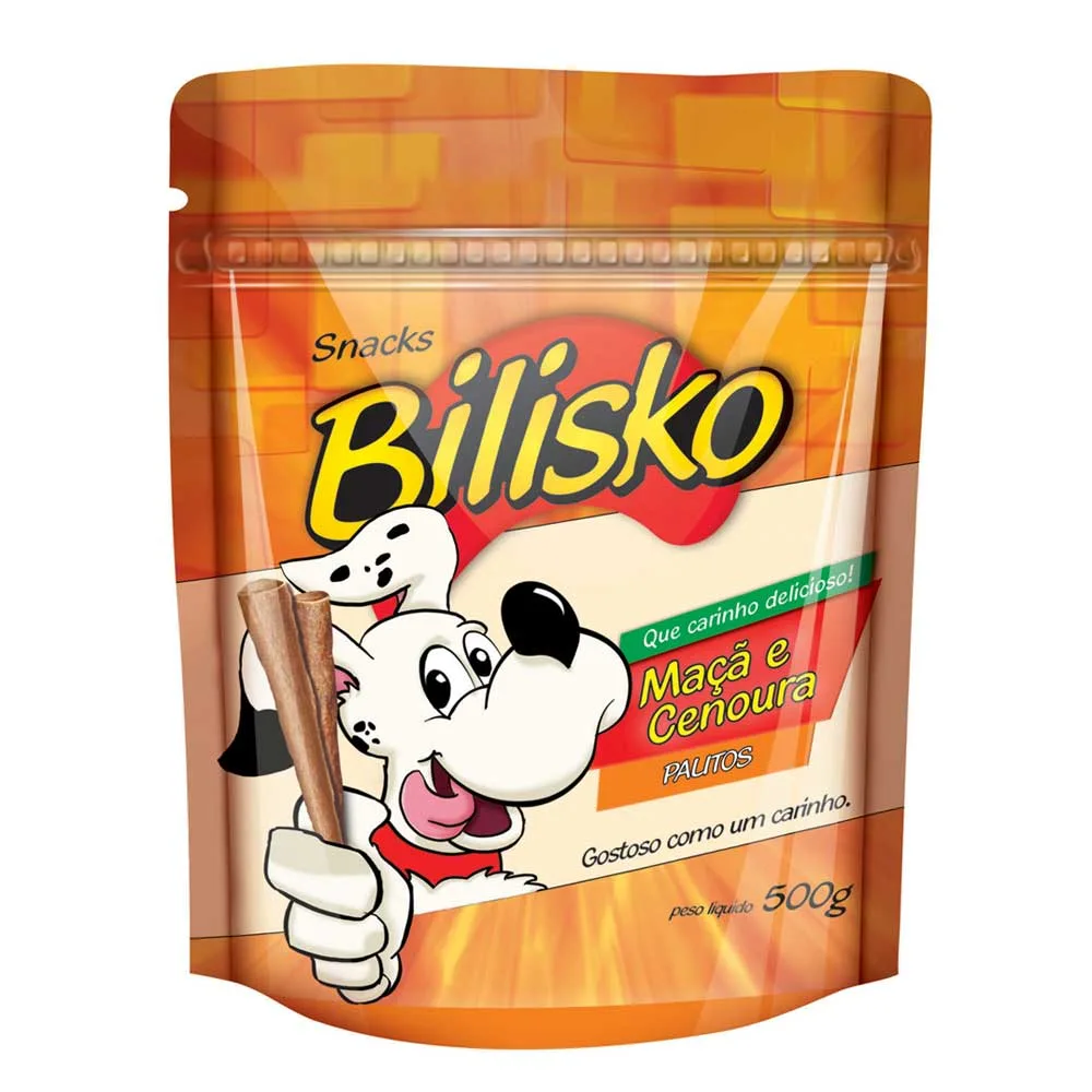 Petisco Bilisko Palito Maçã e Cenoura para Cães