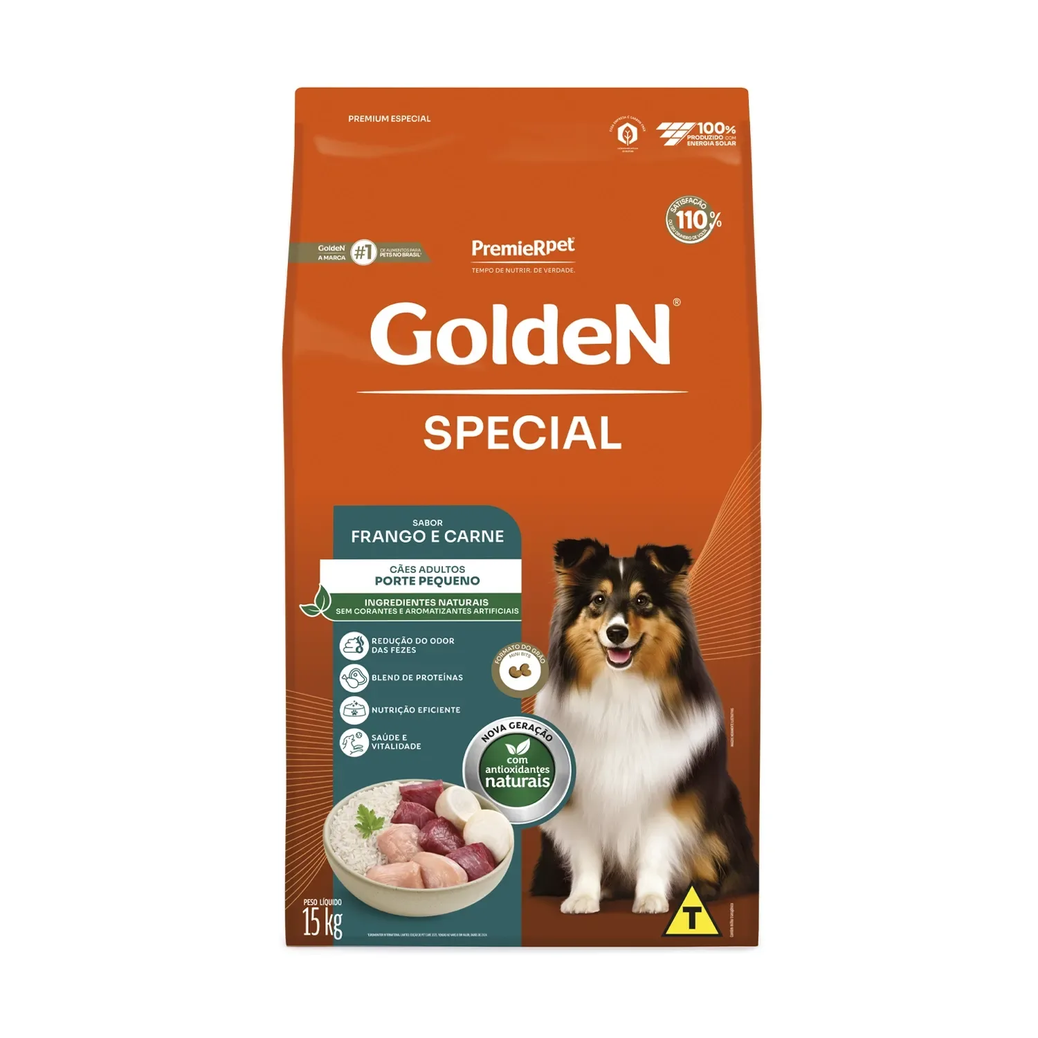 Ração Golden Special Cães Adultos Porte Pequeno Frango e Carne — 15 kg