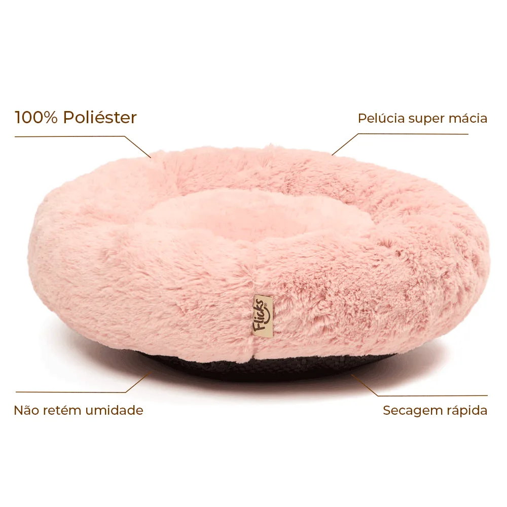 Cama New Canadá Flicks Rosa para Cães e Gatos
