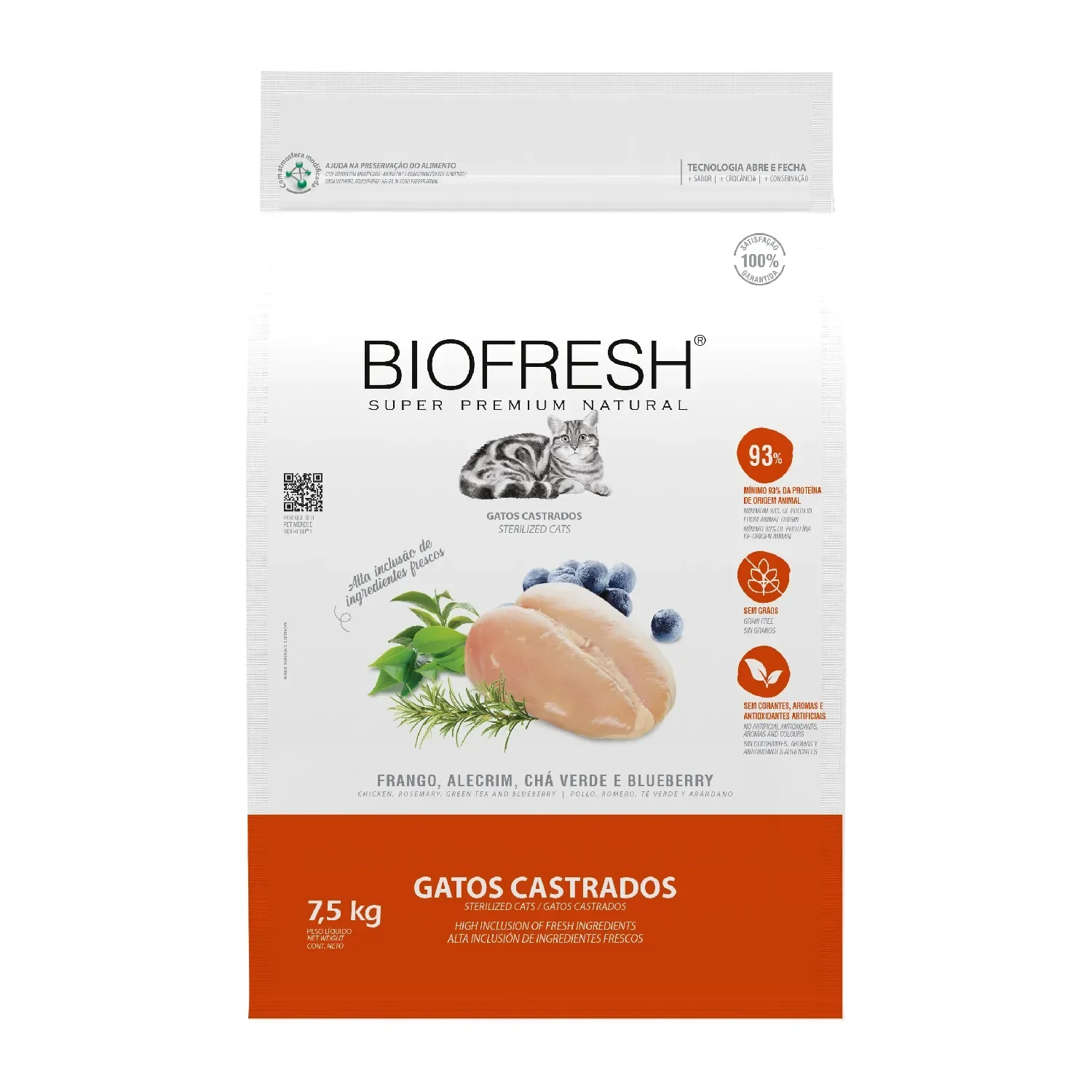 Ração Biofresh Gatos Castrados Frango — 7.5 kg