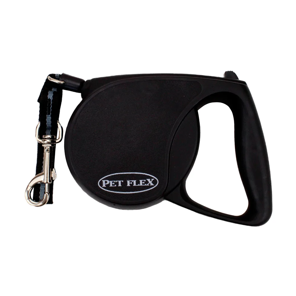 Guia Retrátil Premium Pet Flex Preta — até 20 kg - 4 M