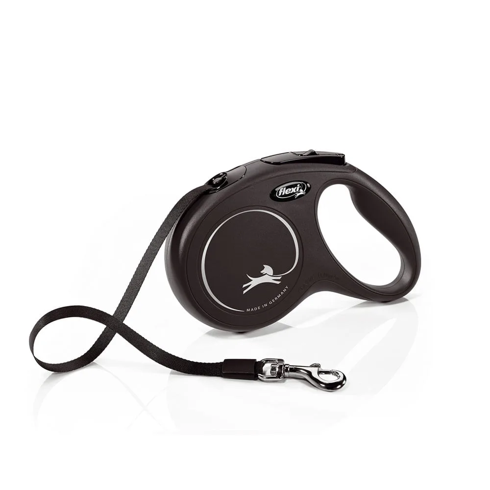 Guia Retrátil New Classic 5 M Flexi Preta — M
