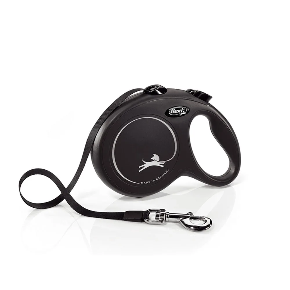 Guia Retrátil New Classic 5 M Flexi Preta — G