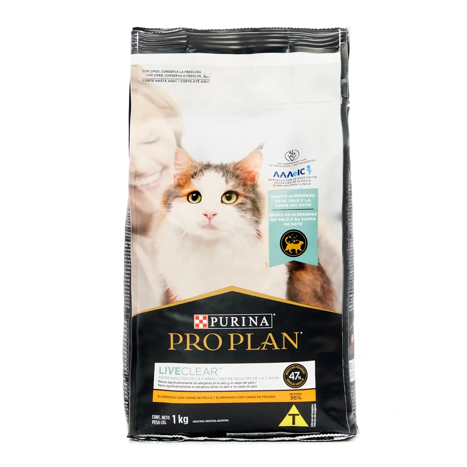 Ração Redução Alérgenos Pro Plan Live Clear Gatos Adultos