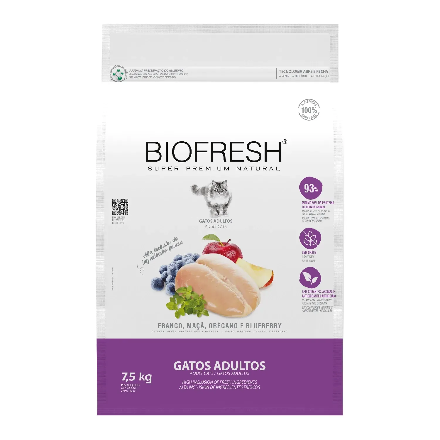 Ração Biofresh Gatos Adultos Frango — 7.5 kg