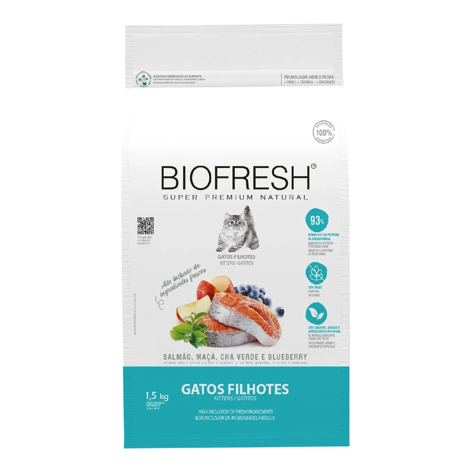 Ração Biofresh Gatos Filhotes Salmão — 1.5 kg / 1.5 kg