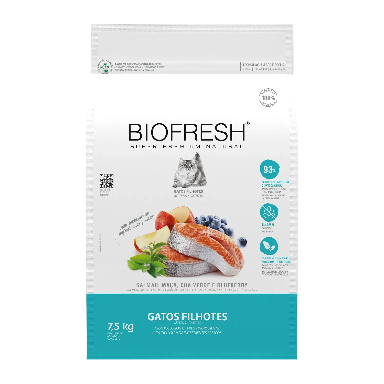 Ração Biofresh Gatos Filhotes Salmão — 7,5kg / 7,5kg