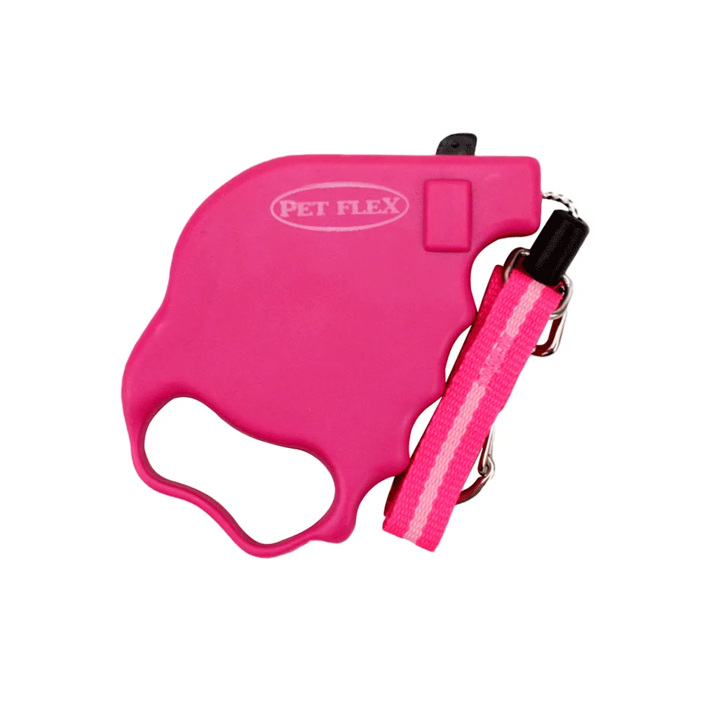 Guia Retrátil Premium Pet Flex Rosa
