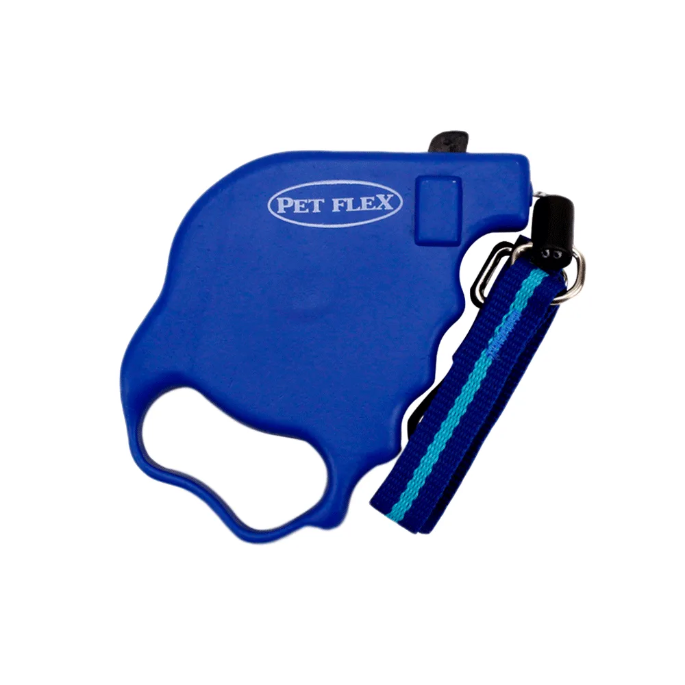Guia Retrátil Premium Pet Flex Azul