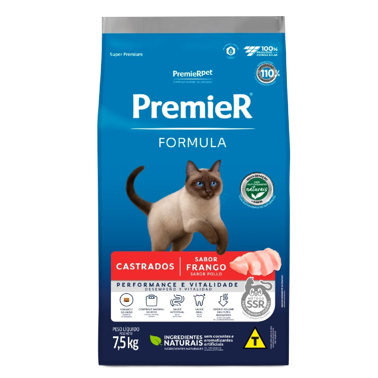 Ração Premier Formula Gatos Castrados Frango — 7.5 kg