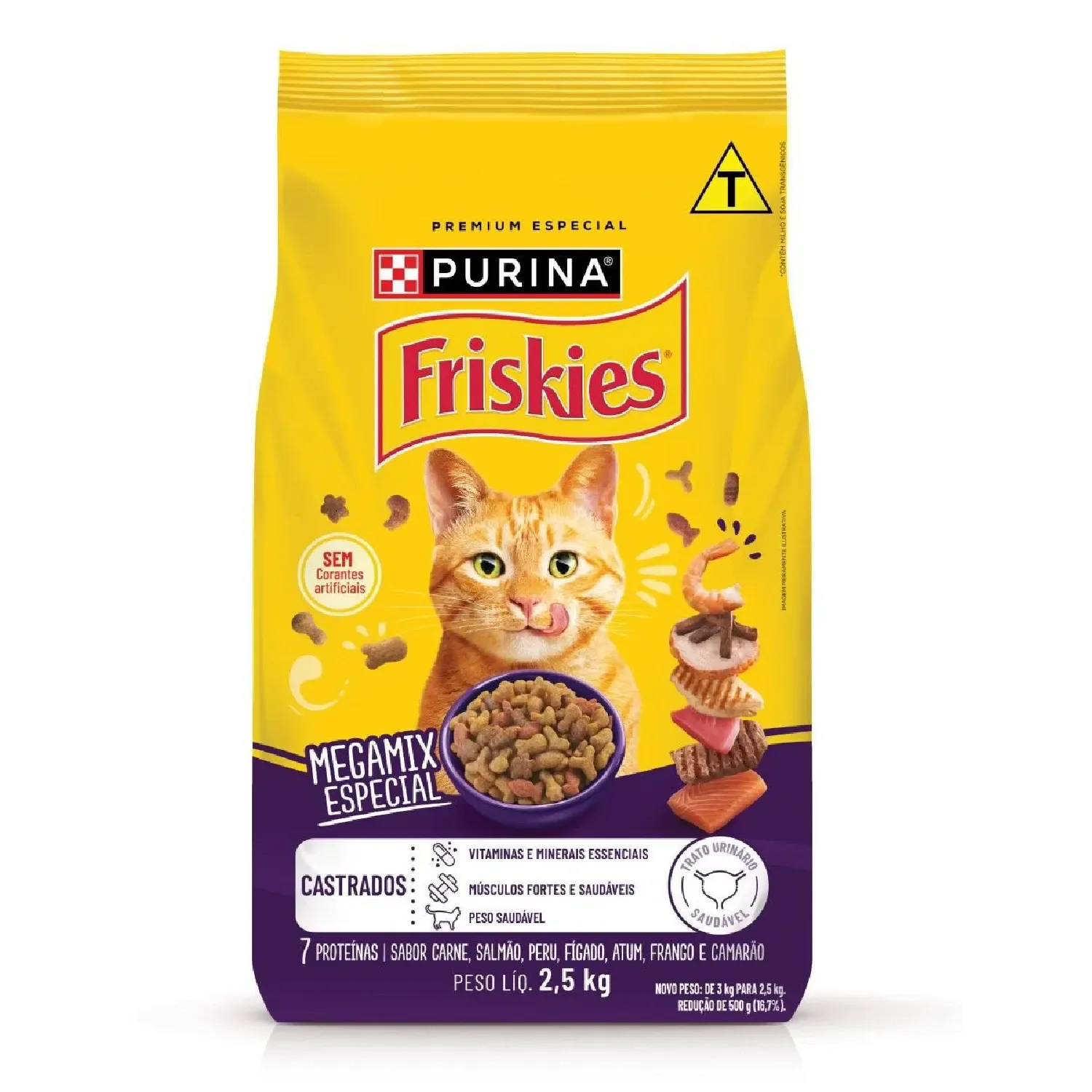 Ração Friskies Gatos Adultos Castrados Megamix