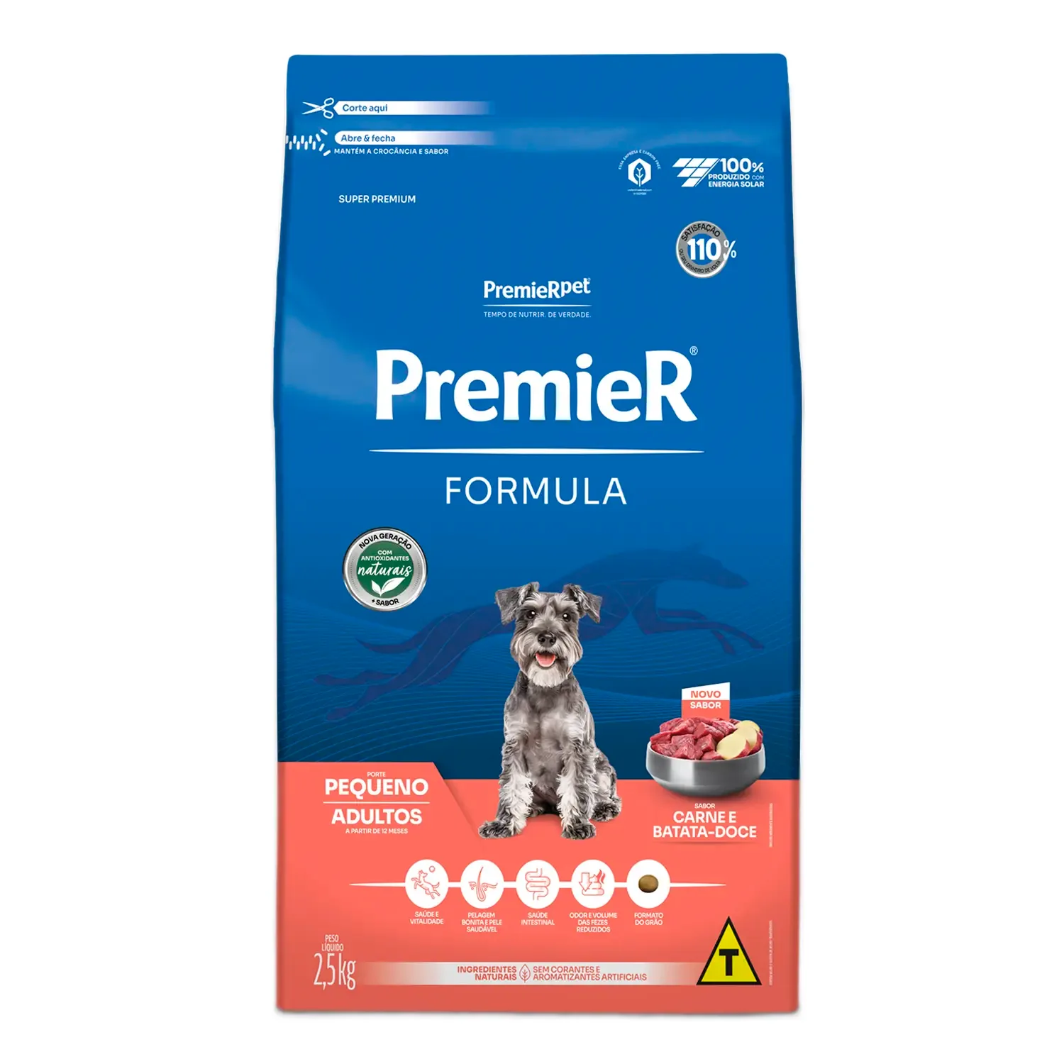 Ração Premier Formula Cães Adultos Raças Pequenas Carne e  Batata Doce