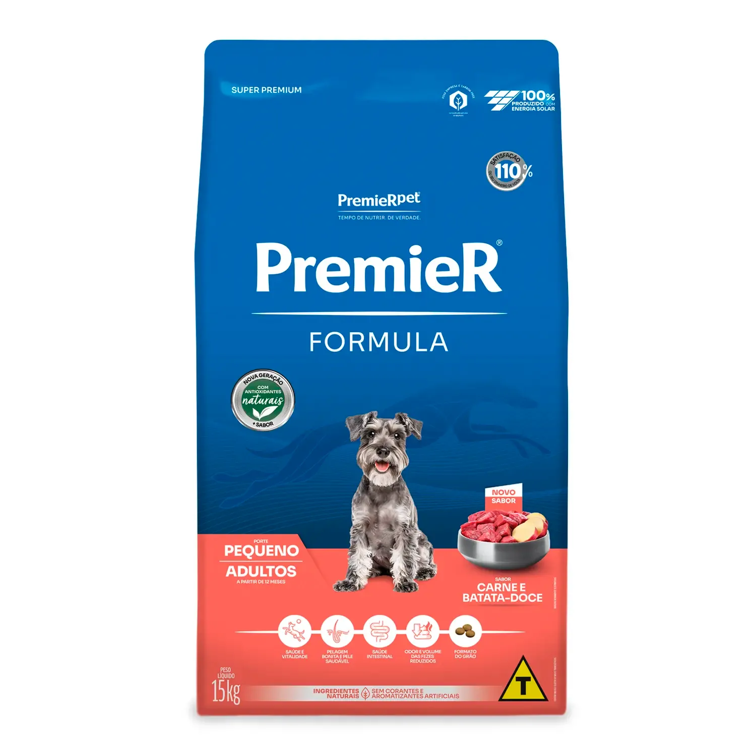 Ração Premier Formula Cães Adultos Raças Pequenas Carne e  Batata Doce — 15 kg