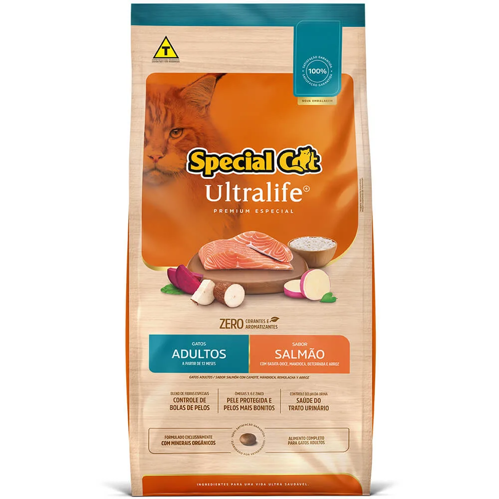 Ração Special Cat Ultralife Gatos Adultos Salmão